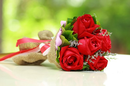 Local florist arranging fresh flowers in Marden