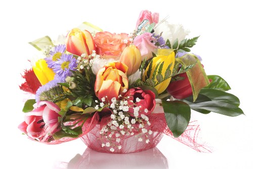 Beautiful bouquet arrangement ready for delivery