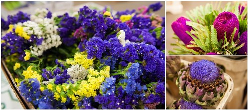 A vibrant bouquet of assorted flowers arranged beautifully