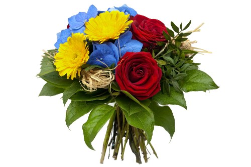 Beautiful bouquet arranged by Renishaw Blooms